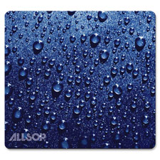 Mouse Pad, Naturesmart, Raindrop, 8"x8.5", Blue
