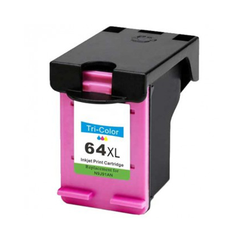 Premium Quality Tri-Color High Capacity Ink Cartridge compatible with HP N9J91AN (HP 64XL)