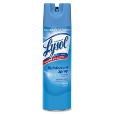 Disinfectant Spray, Lysol, Fresh Scent, 19 oz., 12/CT
