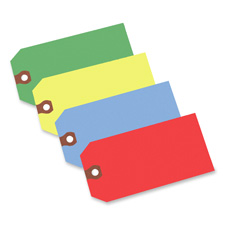Shipping Tag, No 5, Plain, 4-3/4"x2-3/8", 1000/BX, Red