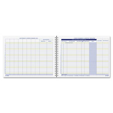 Check Payment/Deposit Register, 96 Pages, 8-1/2"x11", White
