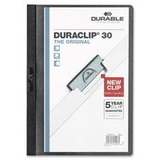 DuraClip Report Cover, 30 Sheet Capacity, 11"x8-1/2",DK Blue