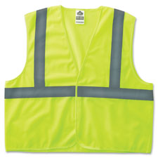 Safety Vest,Economy,ANSI-compliant Reflective,4X/5X,Lime