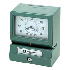 Electric Print Time Recorder,Records Day Of Wk/Hour/Minutes