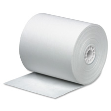 Paper Roll, Single Ply, Bond, 3"x165', 12/PK, White