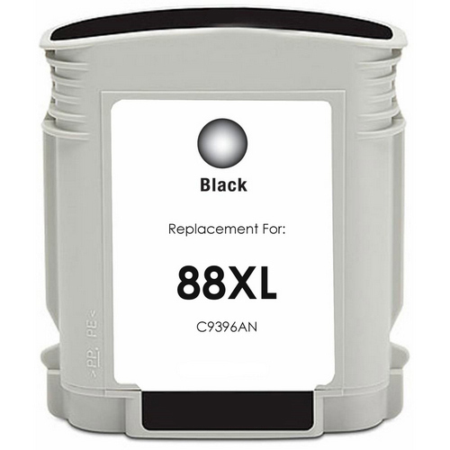 Premium Quality Black Inkjet Cartridge compatible with HP C9396AN (HP 88XL)