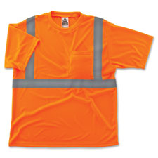 Class 2 Reflective T-Shirt, 3XLarge, Orange