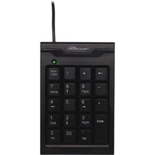 Keypad, USB, 3-1/2"x5-1/2"x1-1/2", Black/Dove Gray