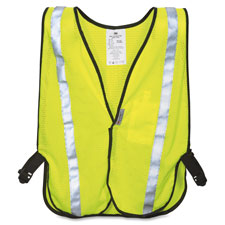 Safety Vest, Reflective Clothing, One-Size, Adj., Yellow