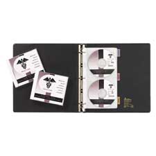 CD/DVD Storage Pages,F/3 Ring Binders,2-Sided,5/PK,Clear