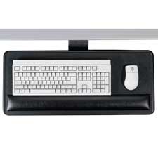Articulating Keyboard/Mouse Platform, 27"x13"x3/4", Black