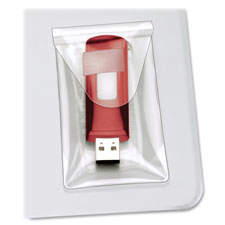 USB Pockets, 2"x3-7/16", 6/PK, Clear