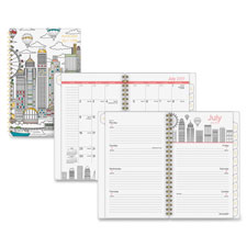 Paint The Town Wk/Mth Planner, 12Mths, 5-3/4"x8-1/2", Ast