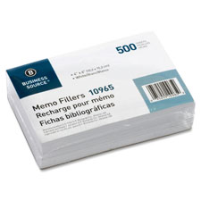 Memo Paper, Plain, 4"x6", 500 Shts/PK, White
