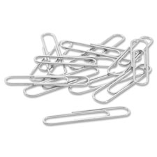 Recycled Paper Clips, No 1, 1-9/32" Standard, 10BX/PK, SR