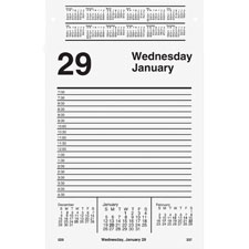 Daily Desk Calendar Refill, F/ E58 Base, Jan-Dec, 5"x8"