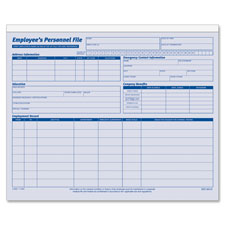Employee Personal File, 11-3/4"x9-1/2", 20/PK