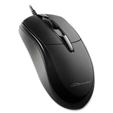 3-Button Corded Mouse, 1000 Dpi, Black