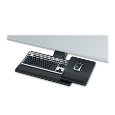 Premium Keyboard Tray, Track Lgth 21-3/4", 19"x10-5/8", BK