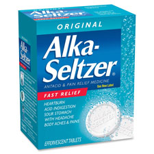 Alka Seltzer Single Packets, 2/PK, 36/BX