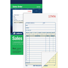 Sales Order Book, 2-Part, 50/Bk, 5-9/16"x8-7/16"
