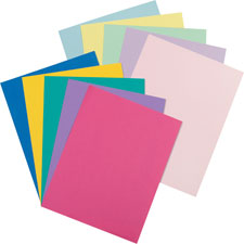 Cover Paper,65 lb.,250 Sheets,8-1/2"x11",Pastel/Bright AST
