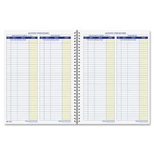 Monthly Bookkeeping Record Bk, 8-1/2"x11", Poly Cover