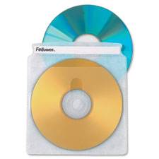 CD/DVD Double Sided Sleeves, 5"x5-3/4", 50/PK, Clear