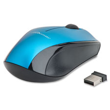 Wireless Optical Mouse, 2.4G, 2-1/8"x4-3/4"x1-1/8", Blue