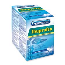 Ibuprofen Single Packets, Medication Tablets, 2/PK, 50/BX